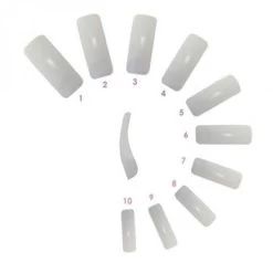 HM Nail Tips French 500 Pack