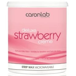 Caron Deluxe Strawberry Creme Strip Wax 800 Gm